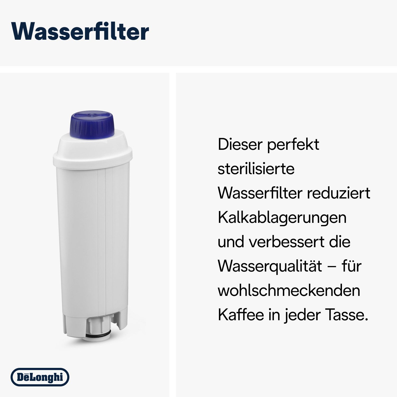 De'Longhi DLSC306 Original, für Kaffeemaschinen & Kaffeevollautomaten Pflegeset (EcoMulticlean 250ml, EcoDecalk 200ml, Wasserfilter, Mikrofasertuch) blau