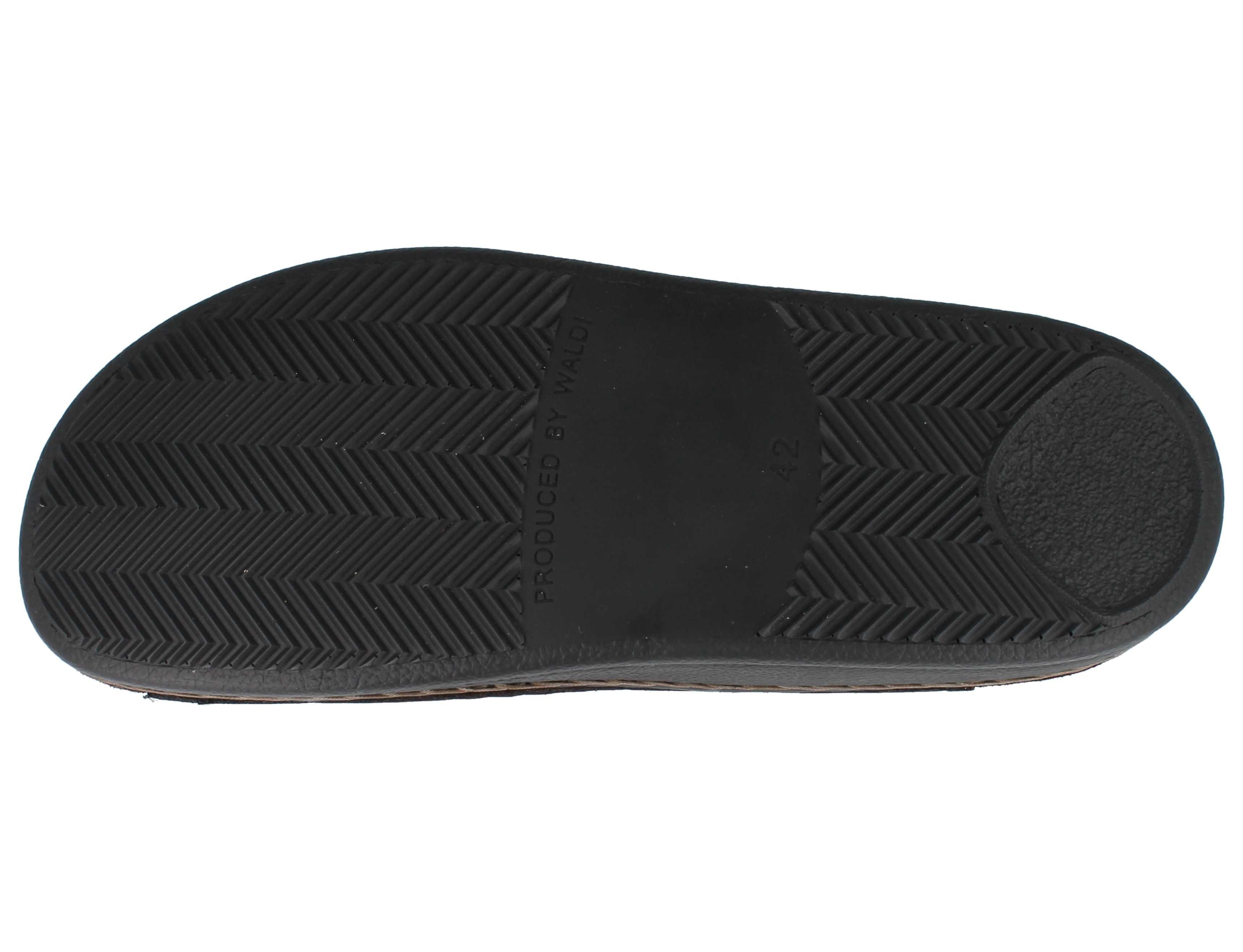 Finn Comfort FINN COMFORT Riad Herren Pantolette nussbraun Nubukleder - Größe: 42 Hausschuh Wechselfußbett