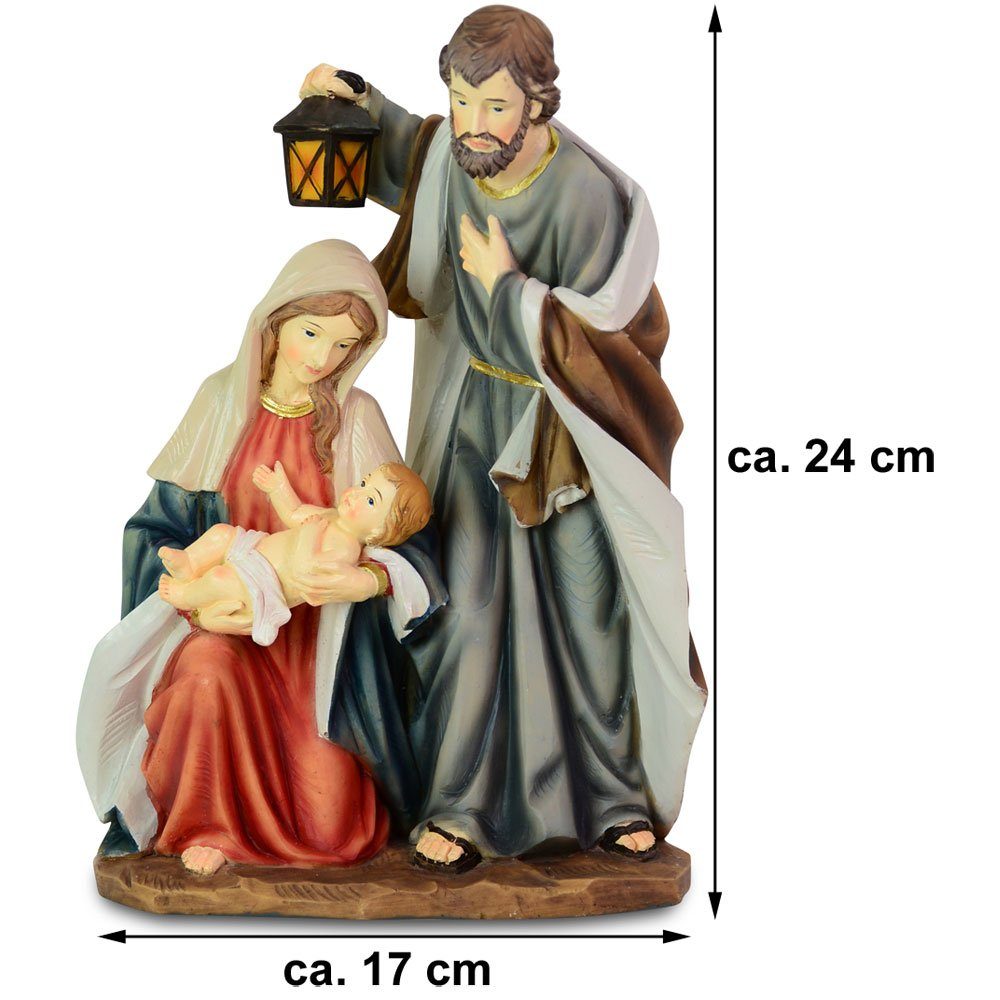 Krippenfiguren 17x24cm Krippenfigur Krippenblock 78515, Heilige Familie & Handbemalt St), RIFFELMACHER WEINBERGER (1 - Weihnachtsdekoration