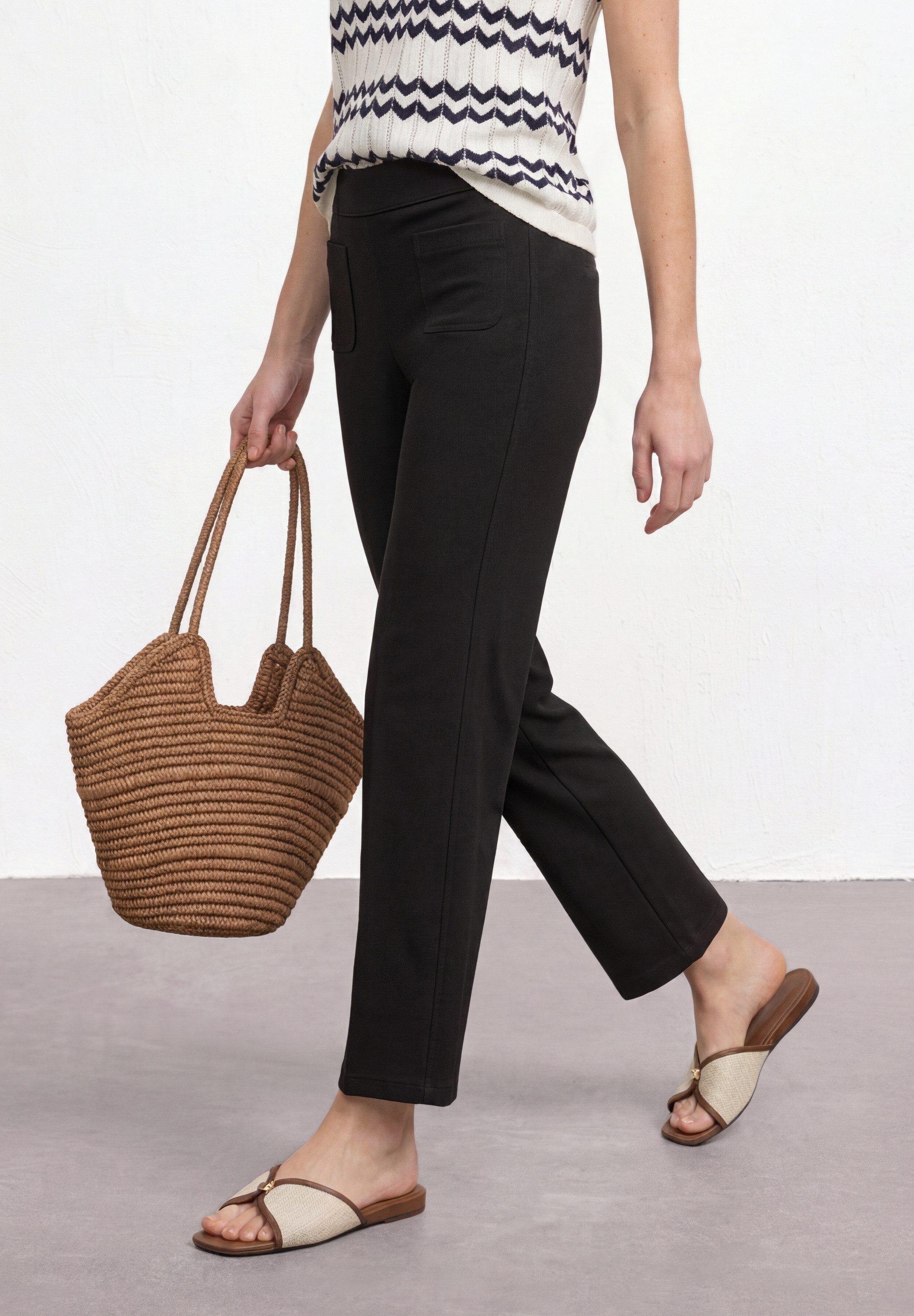 STREET ONE Jerseyhose Style Amalia mit Gummizug und Stretch / Viskose