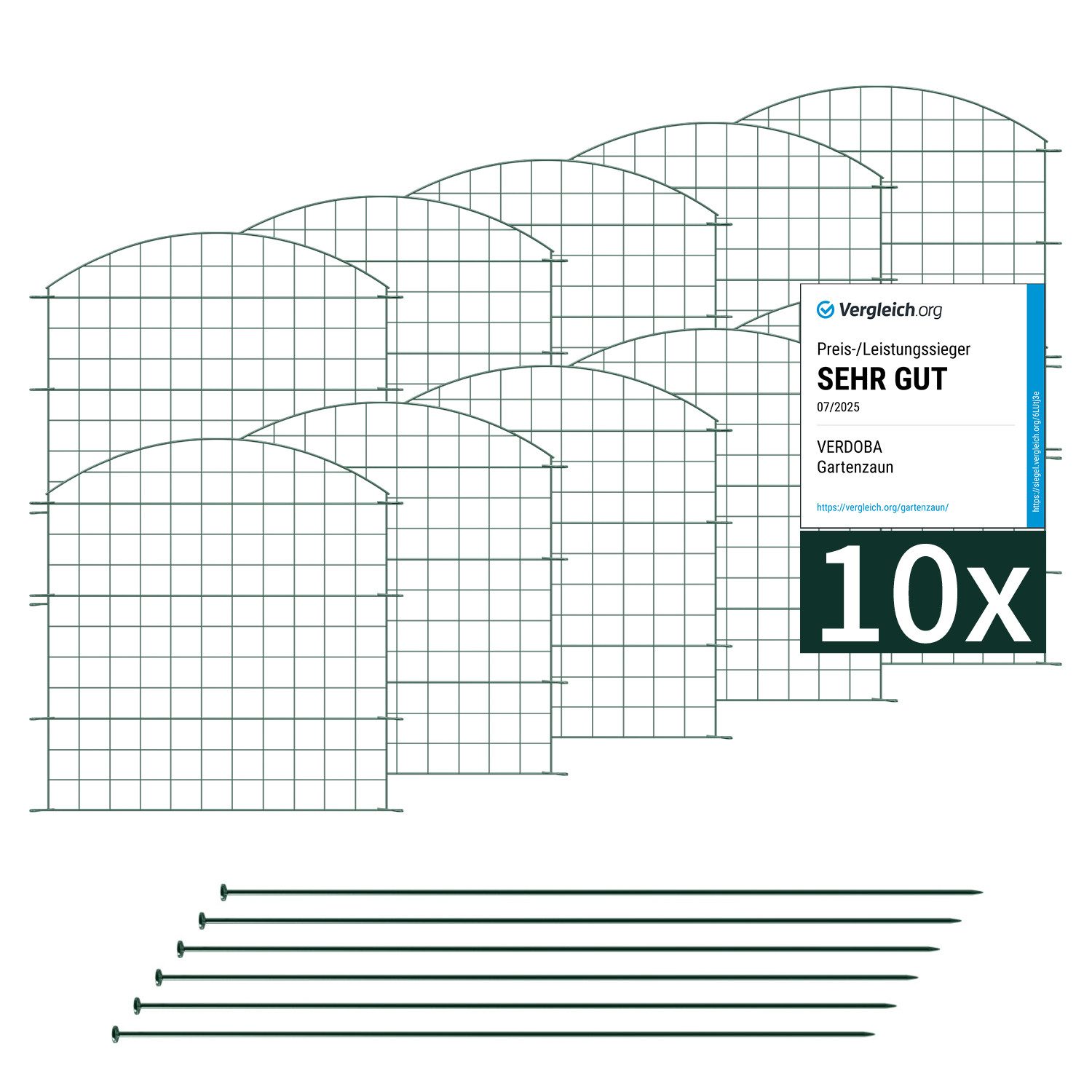 VERDOBA Zaun Teichzaun Gartenzaun Hundezaun - günstig online kaufen