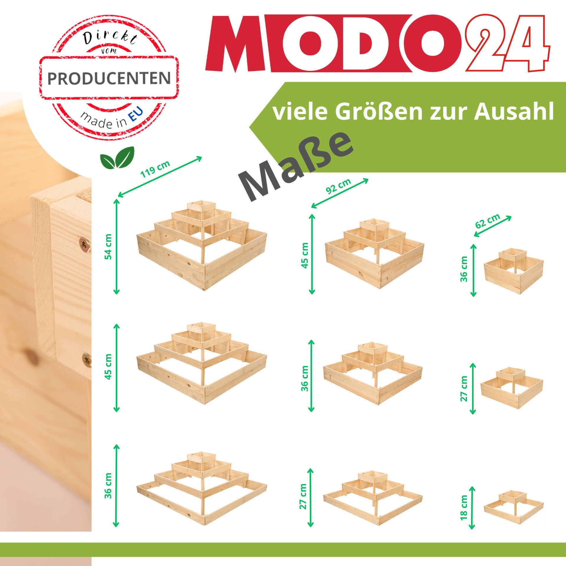 Modo24 Hochbeet ZP08 Kräuterbeet, Gartenbeet, Pflanzkasten, günstig online kaufen