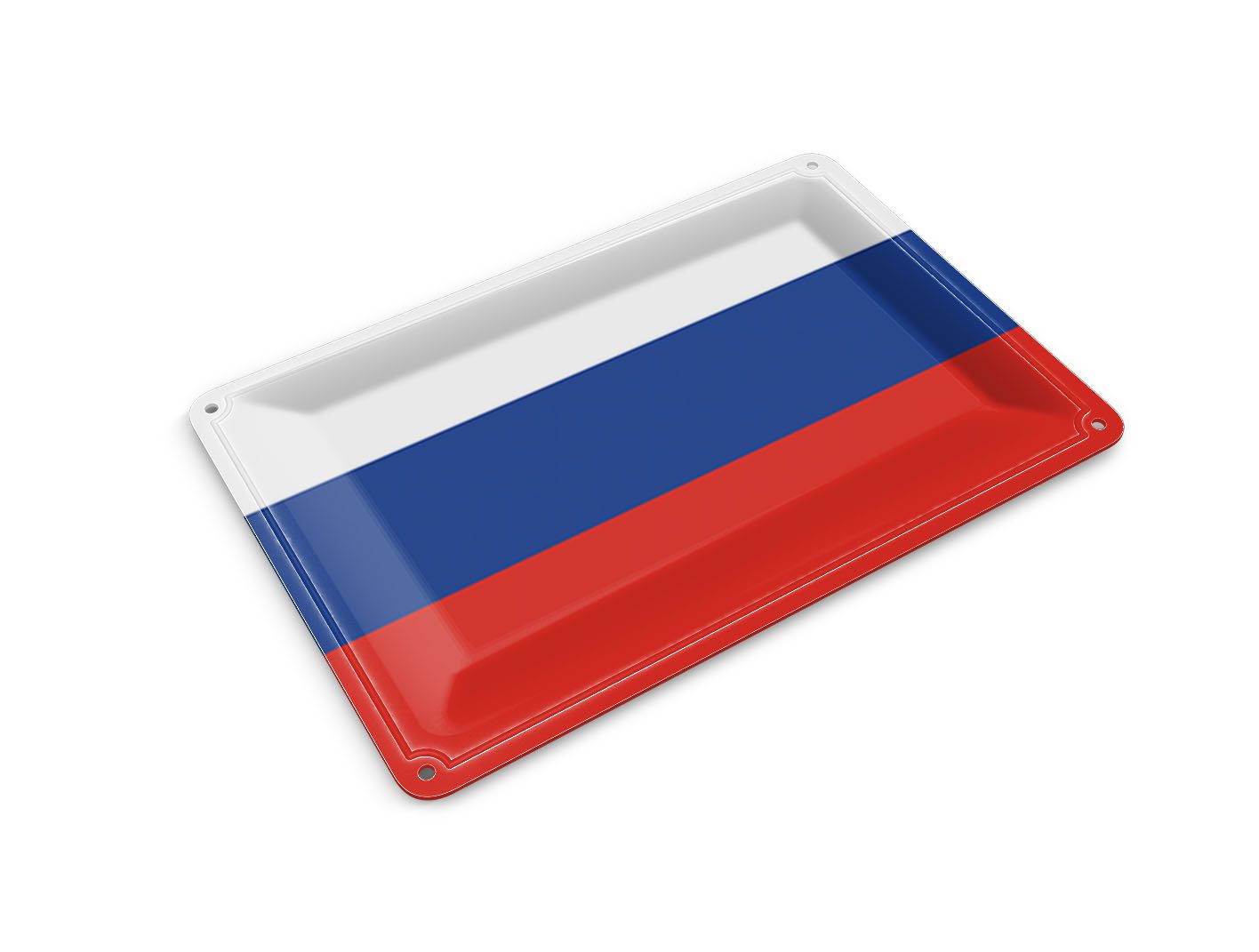Femer GmbH Postkarte Flagge Russlands 14x10 cm Flag of Russia, unfrankiert