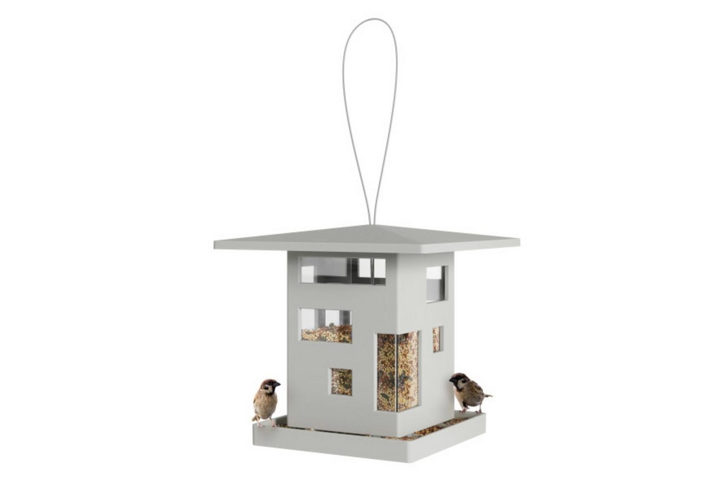 Thumbnail - Umbra Vogelhaus Vogelhaus Bird Cafe Kunststoff grau
