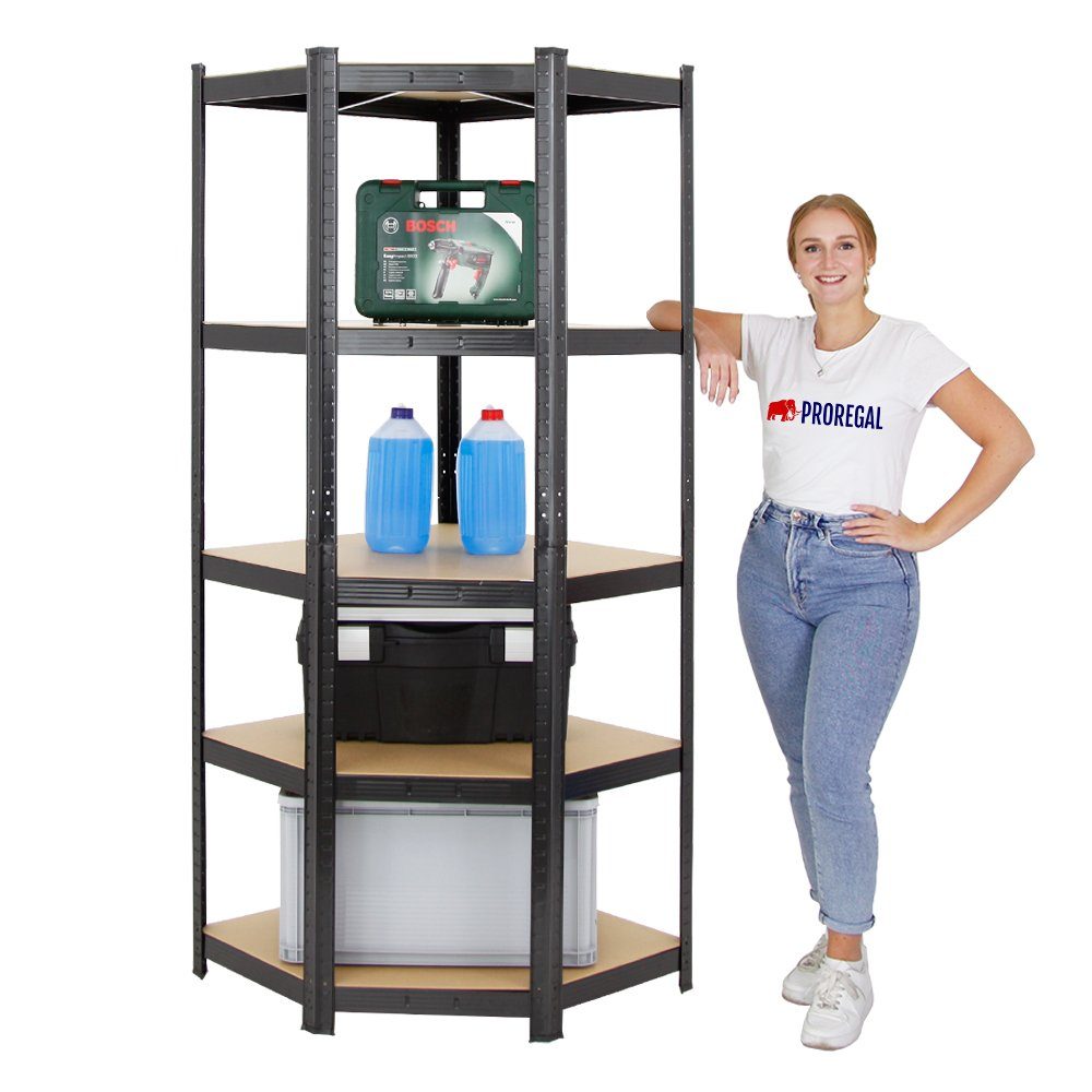 PROREGAL® Eckregal Ragnar 180x70x40cm Fachlast 175kg günstig online kaufen