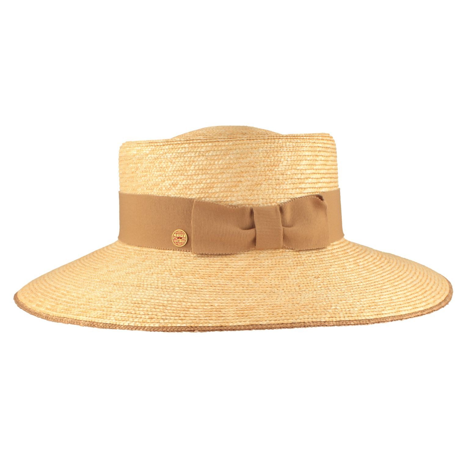 Mayser Strohhut Moderner Strohhut Jill mit breiter Krempe