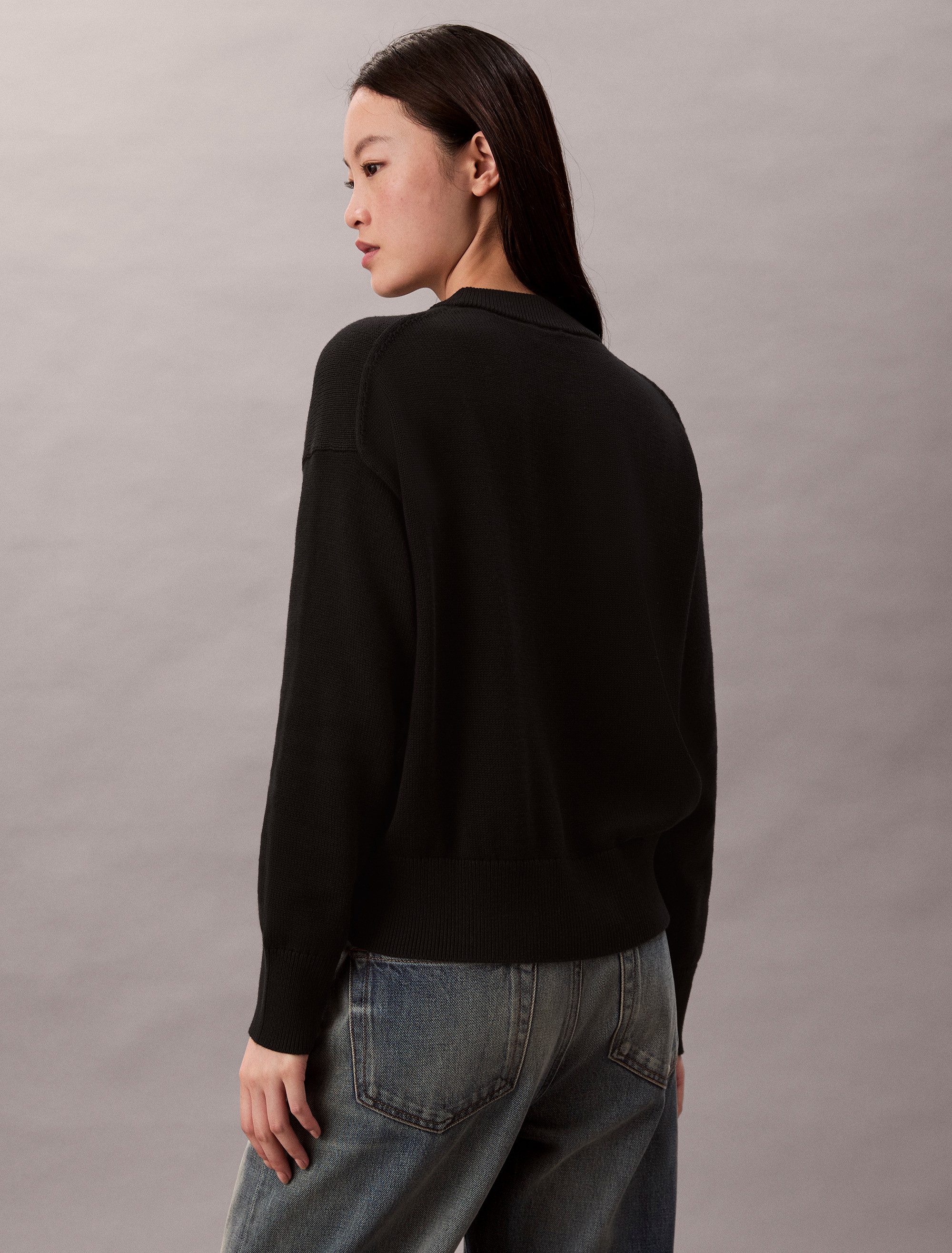 Calvin Klein Jeans Strickpullover Cotton Graphic Pullover Mit Rundhalsausschnitt