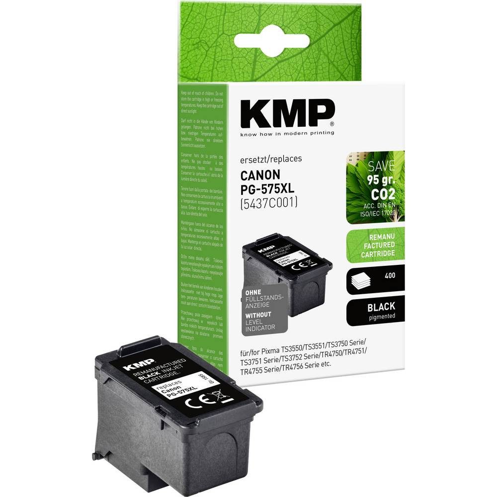 KMP Nachfülltinte Kompatibel Schwarz PGI575XL 1585,4001 Tintenpatrone