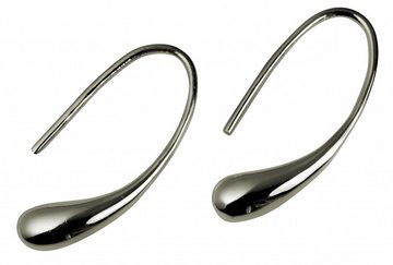 SILBERMOOS Paar Ohrhänger Elegante Ohrhänger "Tropfen", 925 Sterling Silber