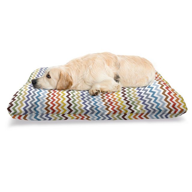 Abakuhaus Hundematratze “beissfestes Kissen für Hunde und Katzen mit abnehmbaren Bezug”, Bunt Ostern Chevron Zigzag