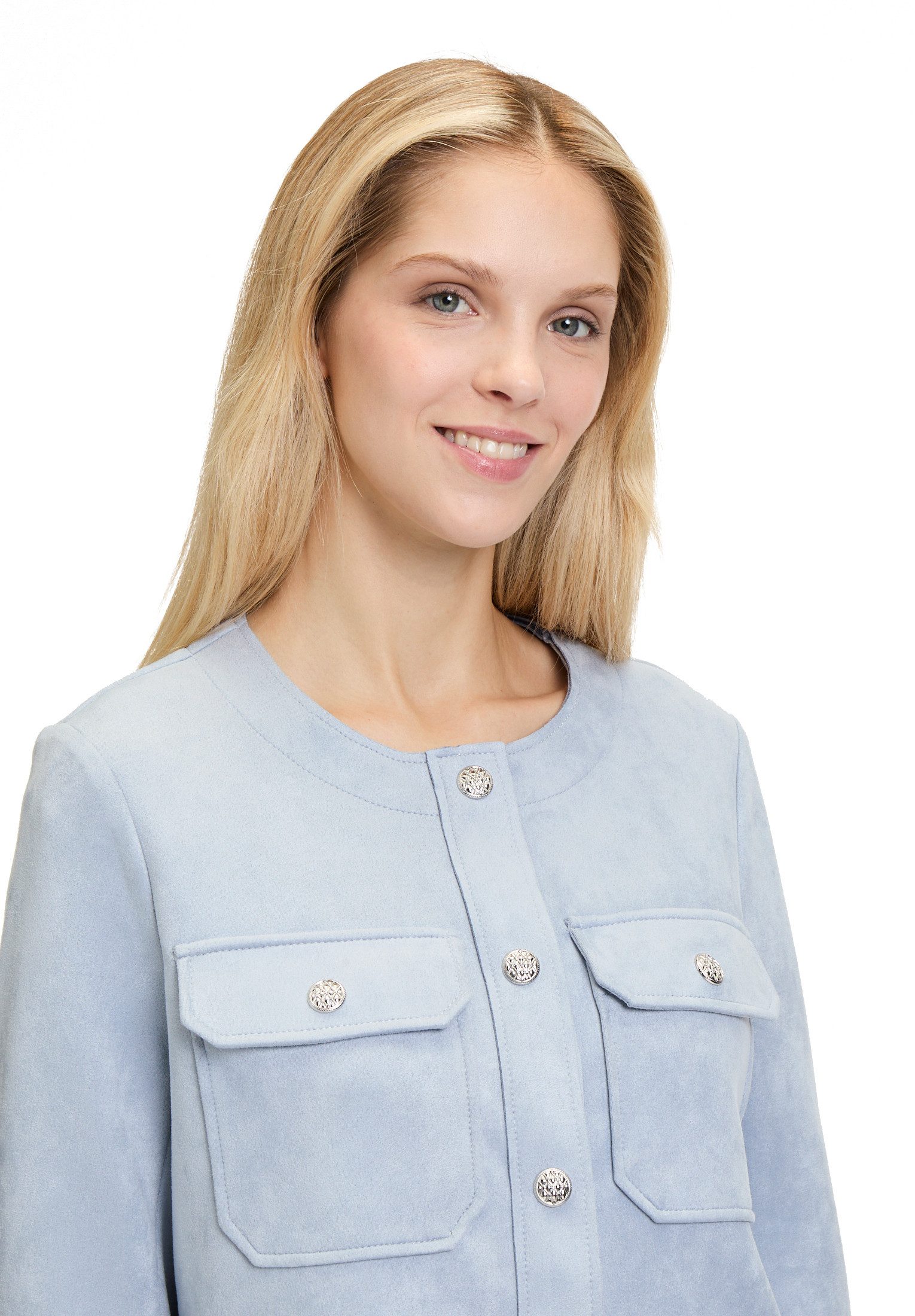 Cartoon Jackenblazer Damen mit Taschen Taschen