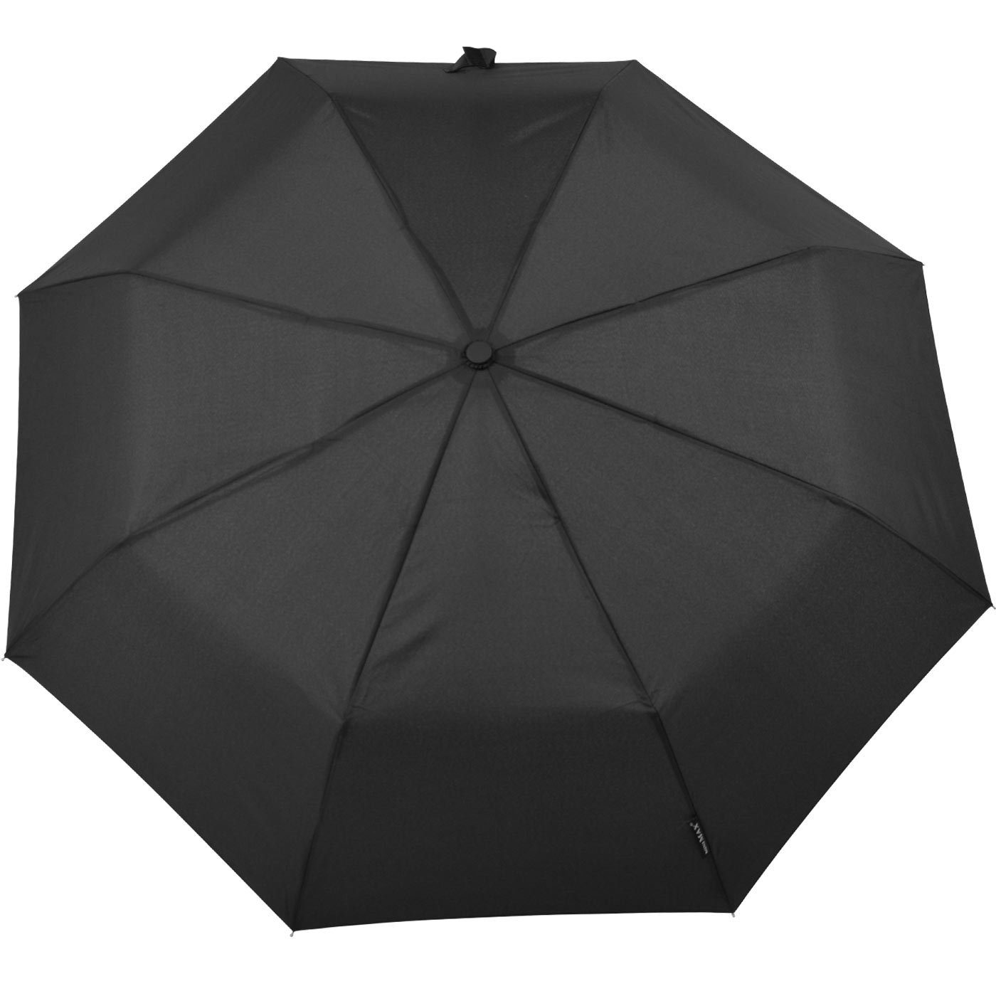 miniMAX® der zuverlässige Impliva Taschenregenschirm uni, mit Auf-Automatik schwarz Begleiter windsicher