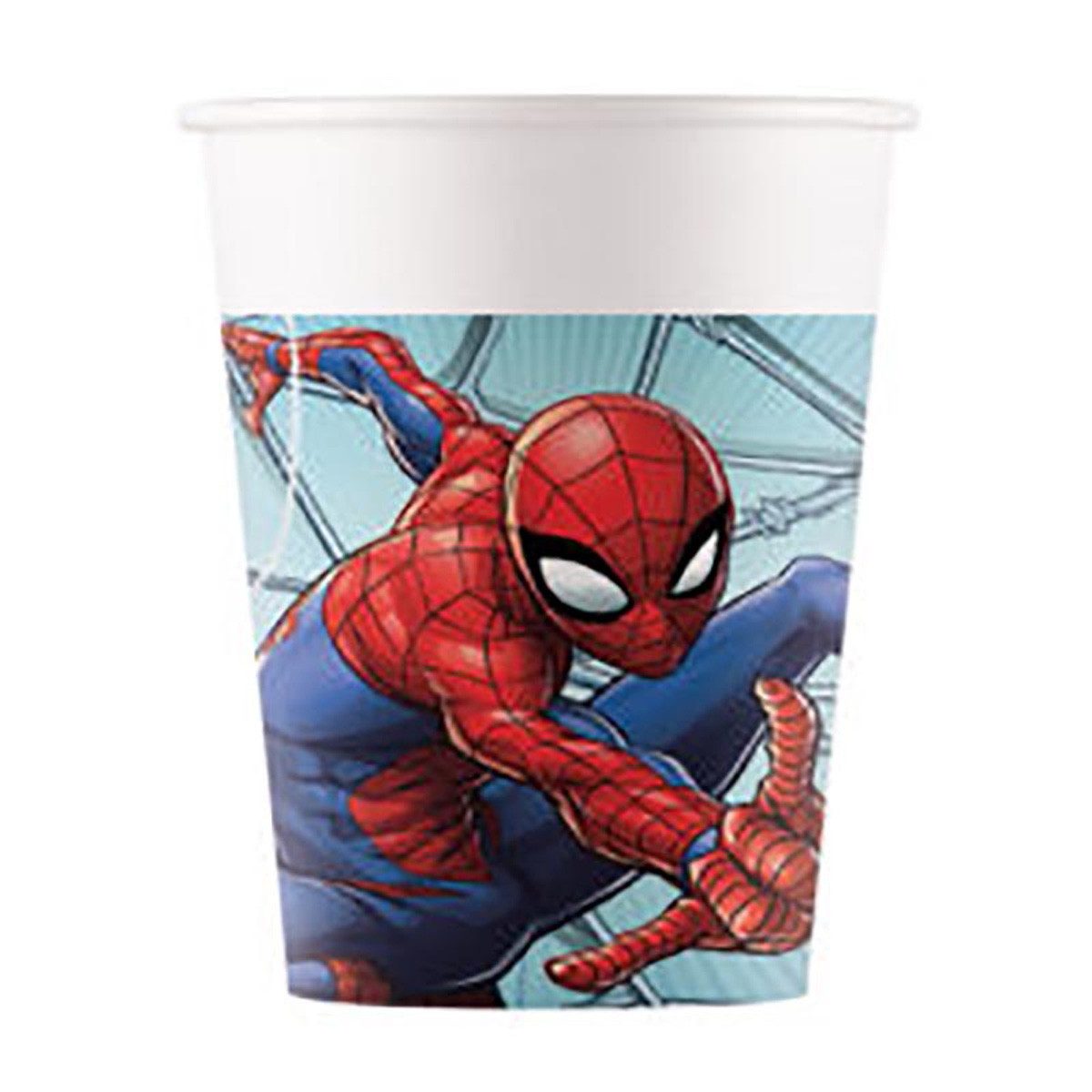 Procos Одноразовая чашка Pappbecher Spiderman 200ml/8Stk.FSC, 100% Papier, Pappe