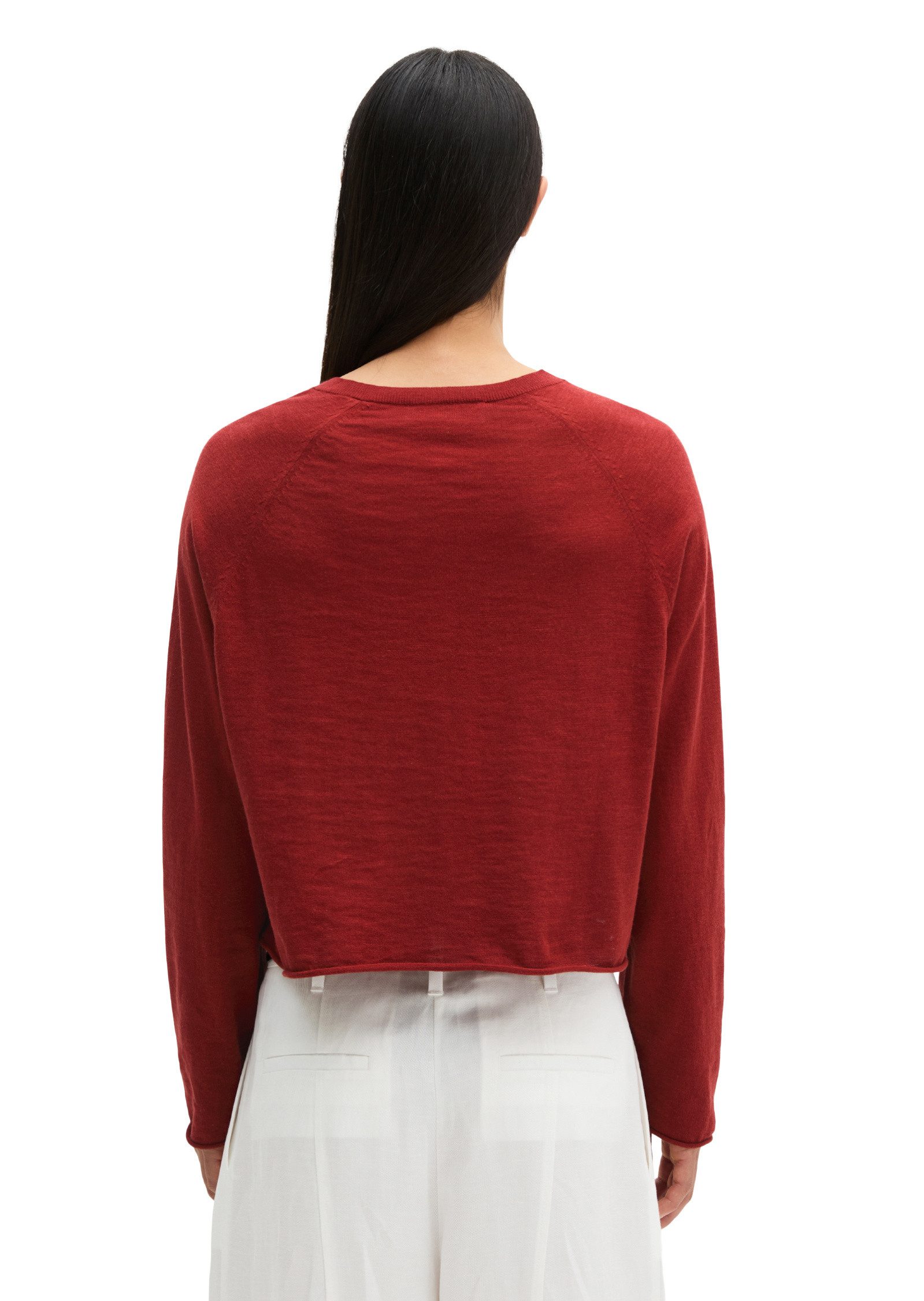 Marc O'Polo Cardigan aus Bio-Baumwolle-Leinen-Mix