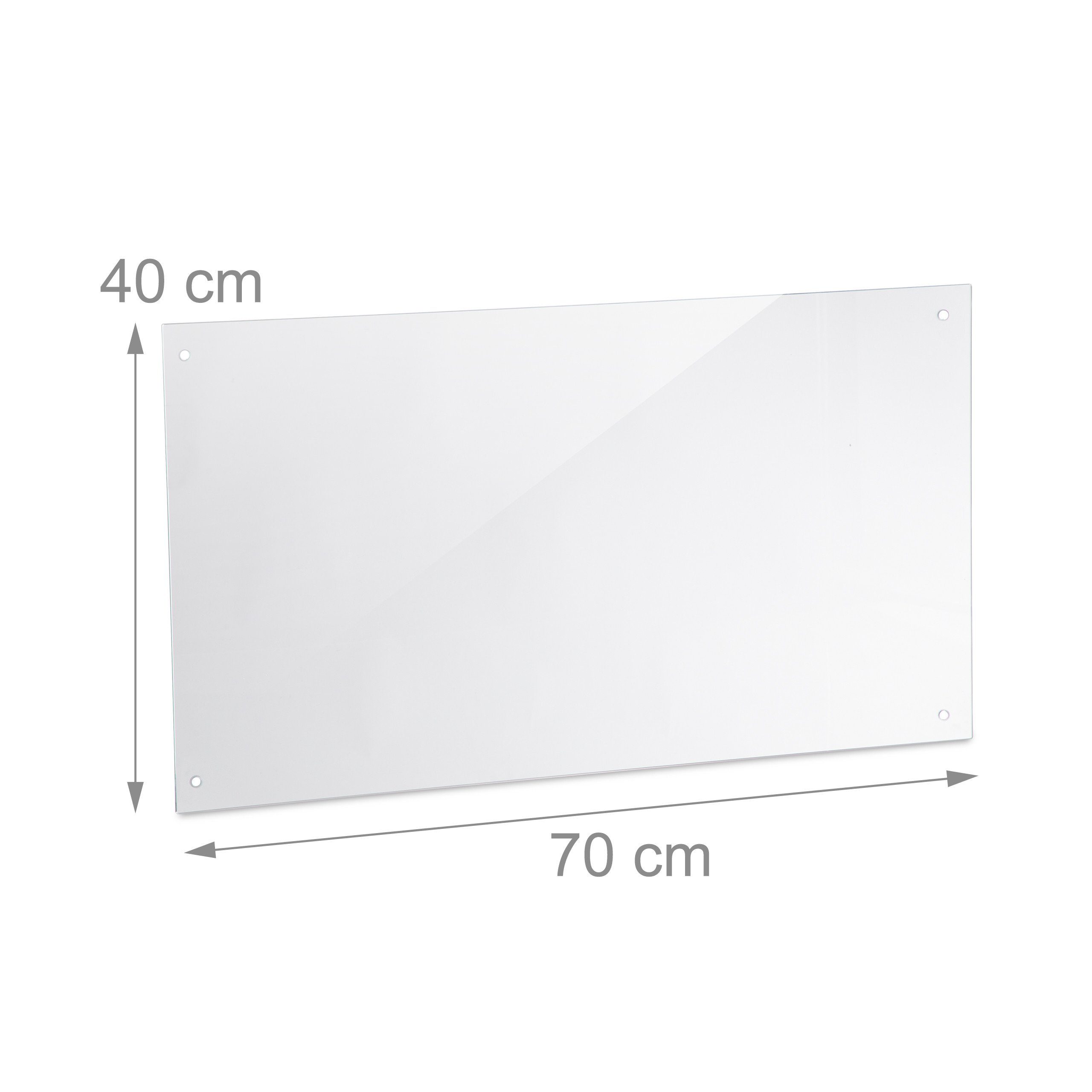 relaxdays Spritzschutz für die Küche 70 cm, 70x40 cm. Reduzierter Preis € 28,99. Unverbindliche Preisempfehlung € 59,99