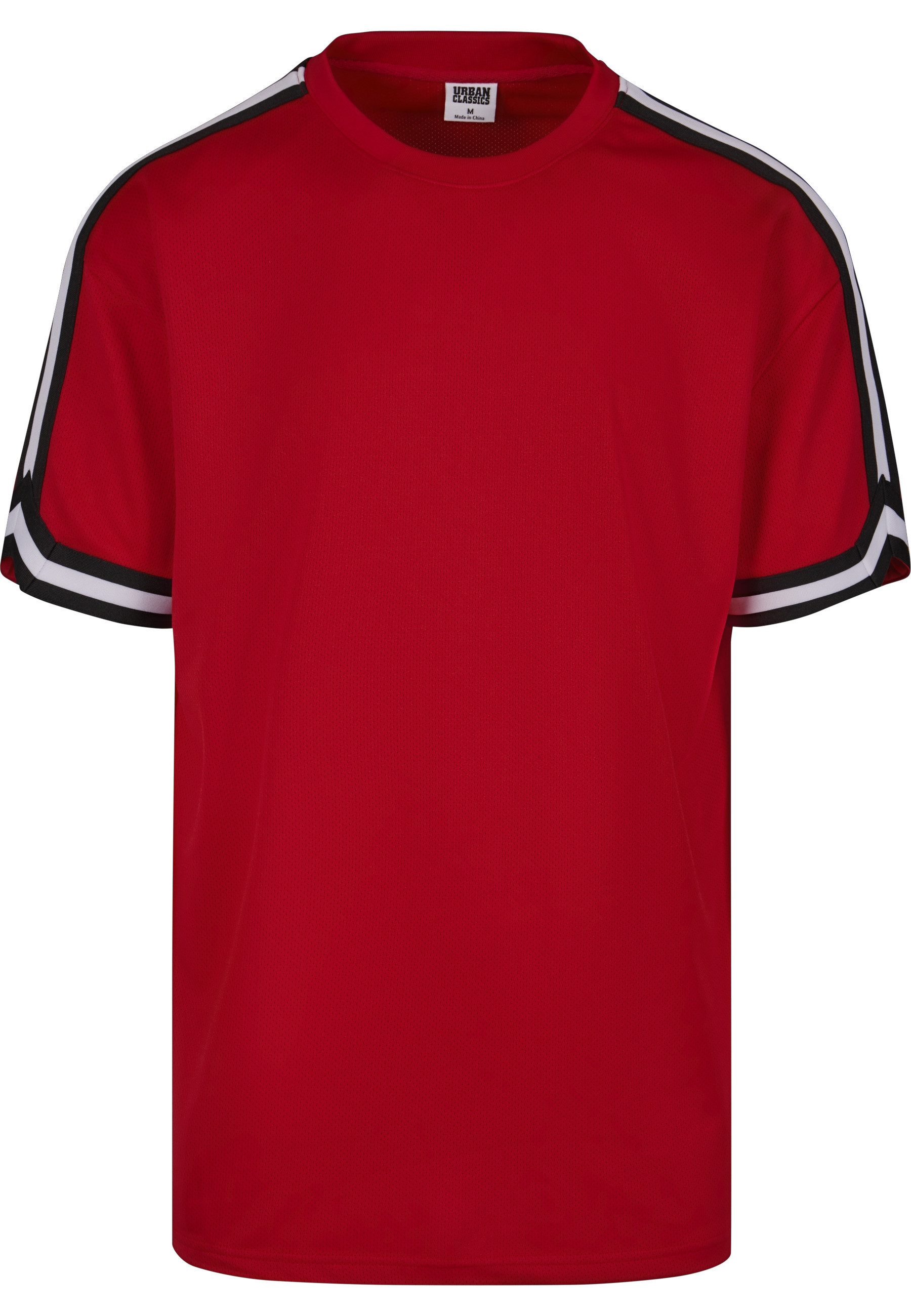 URBAN CLASSICS Netzshirt Urban Classics Herren Oversized Stripes Mesh Tee (1-tlg)
