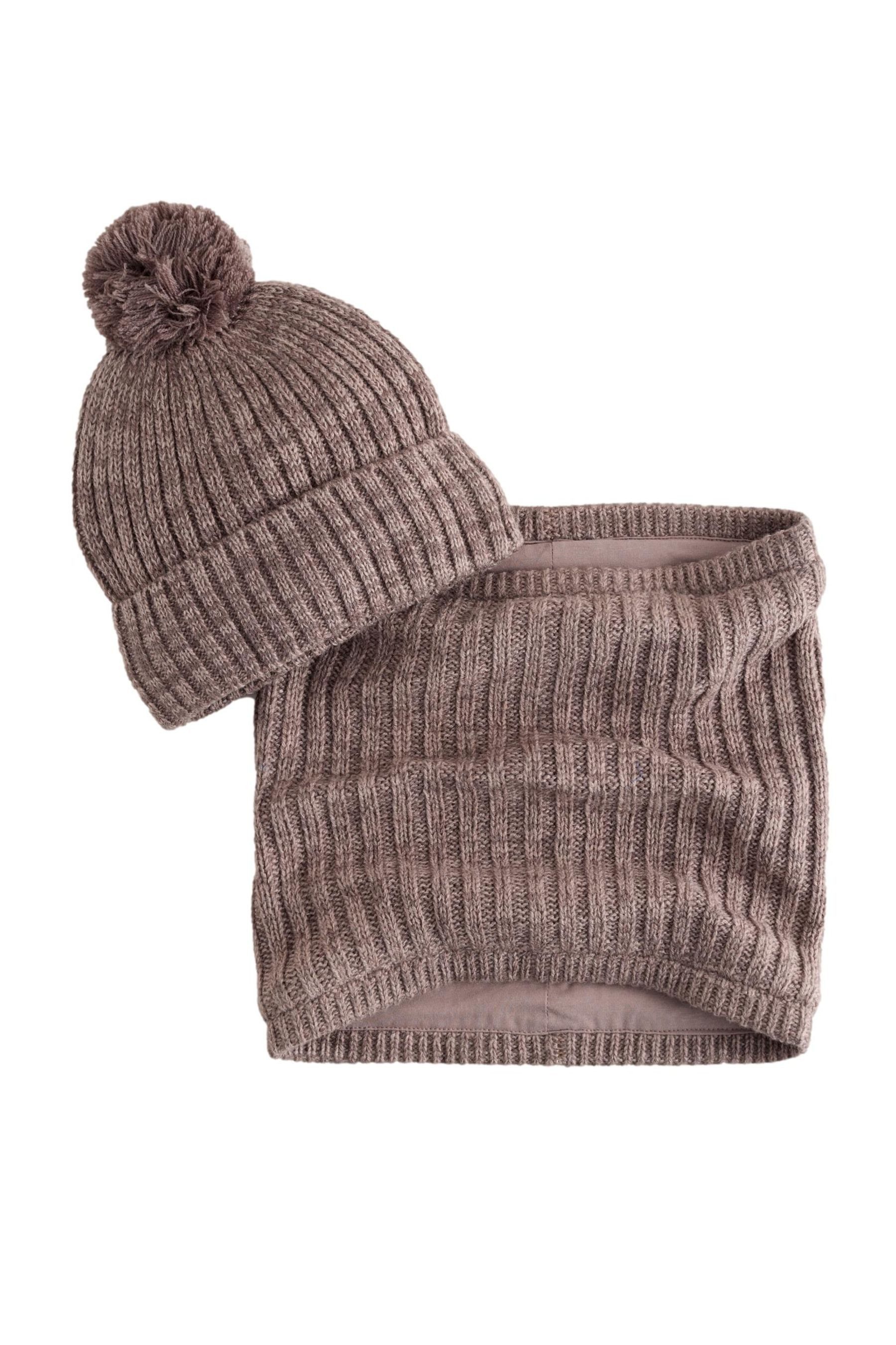 Next Beanie Bommelmütze und Schlauchschal im günstig online kaufen