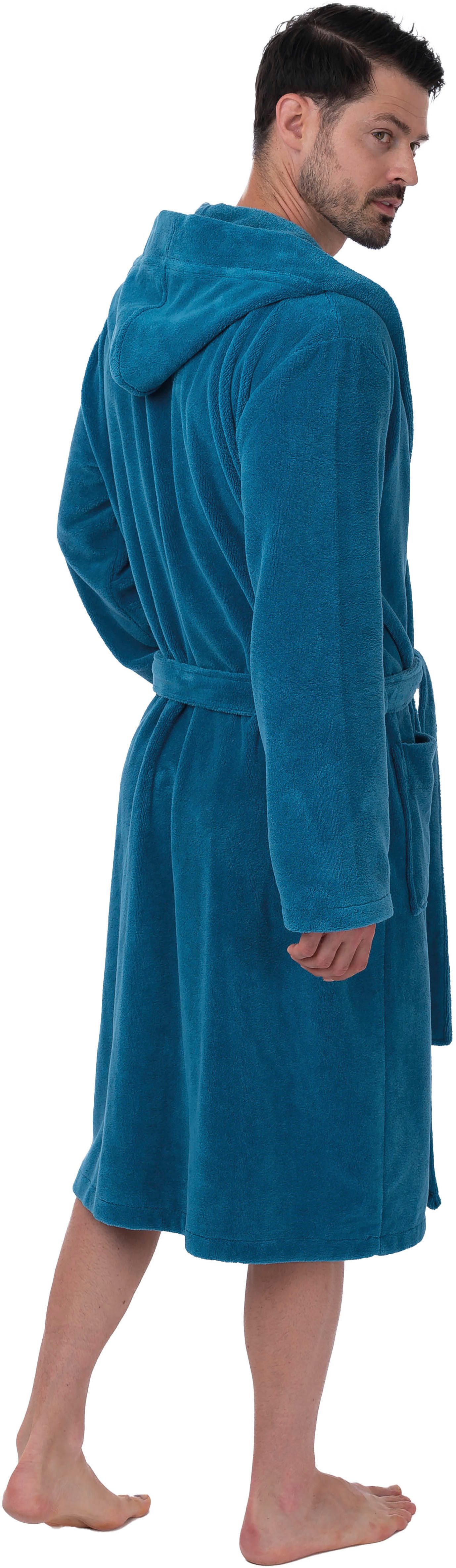 Wewo fashion Herrenbademantel 1106, Langform, Velours, günstig online kaufen