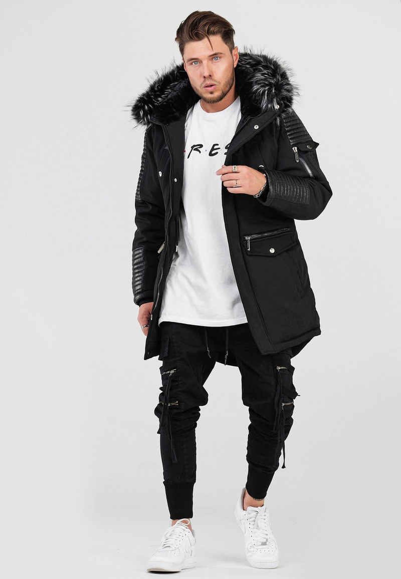 behype Parka FADE-2 mit wärmender Kapuze