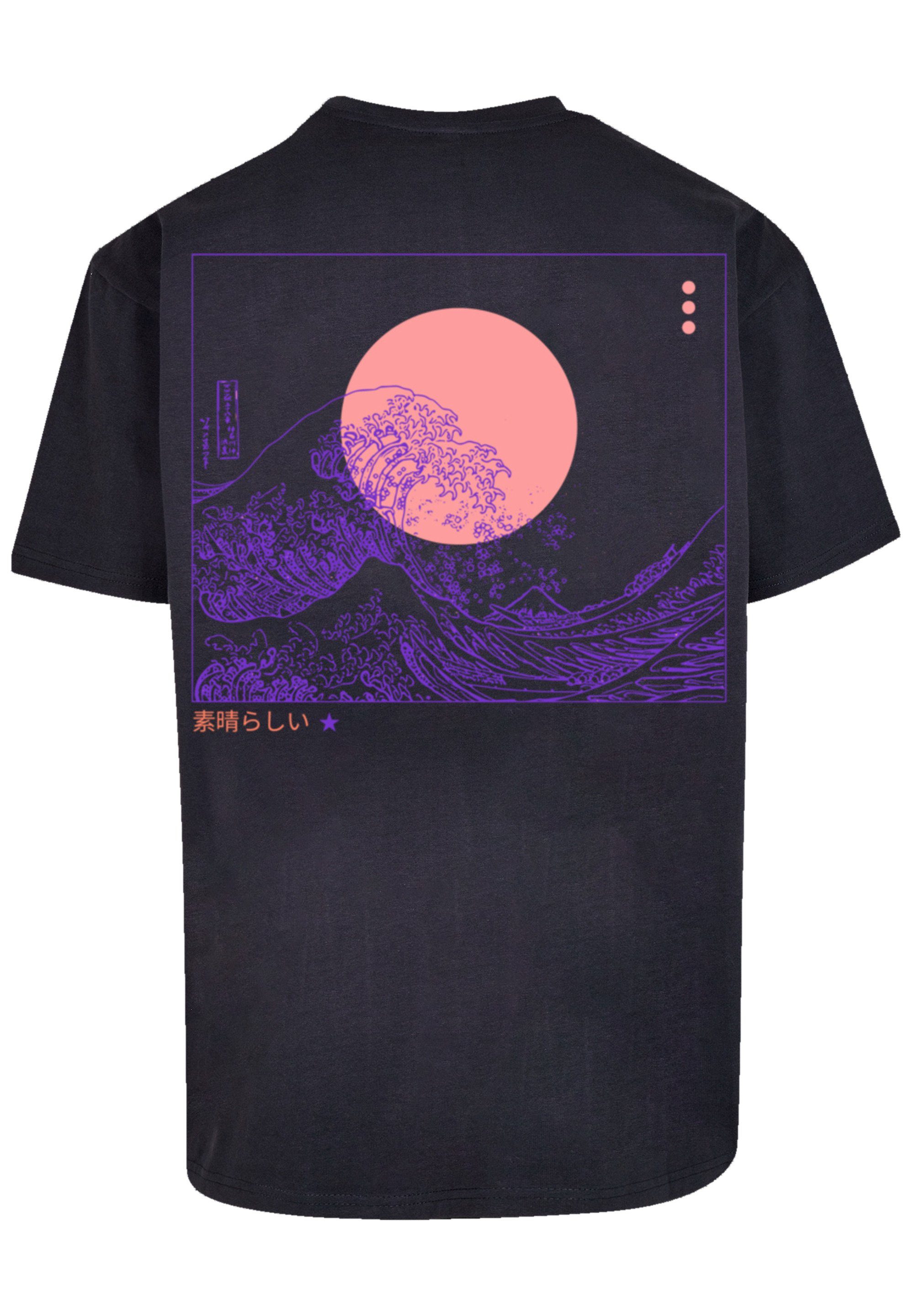 T-Shirt navy Print Welle PLUS Kanagawa F4NT4STIC SIZE