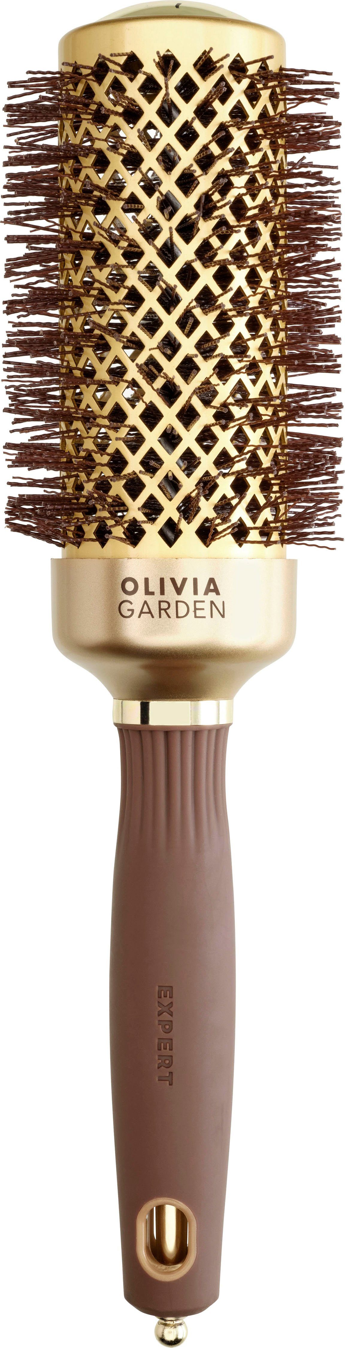 OLIVIA GARDEN Rundbürste EXPERT BLOWOUT SHINE Wavy Bristles Gold&Brown