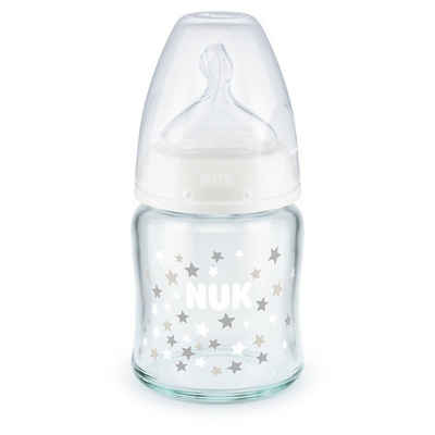 NUK Babyflasche NUK First Choice+ Glas-Babyflasche mit Temperature
