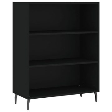 furnicato Sideboard Highboard Schwarz 69,5x34x180 cm Holzwerkstoff