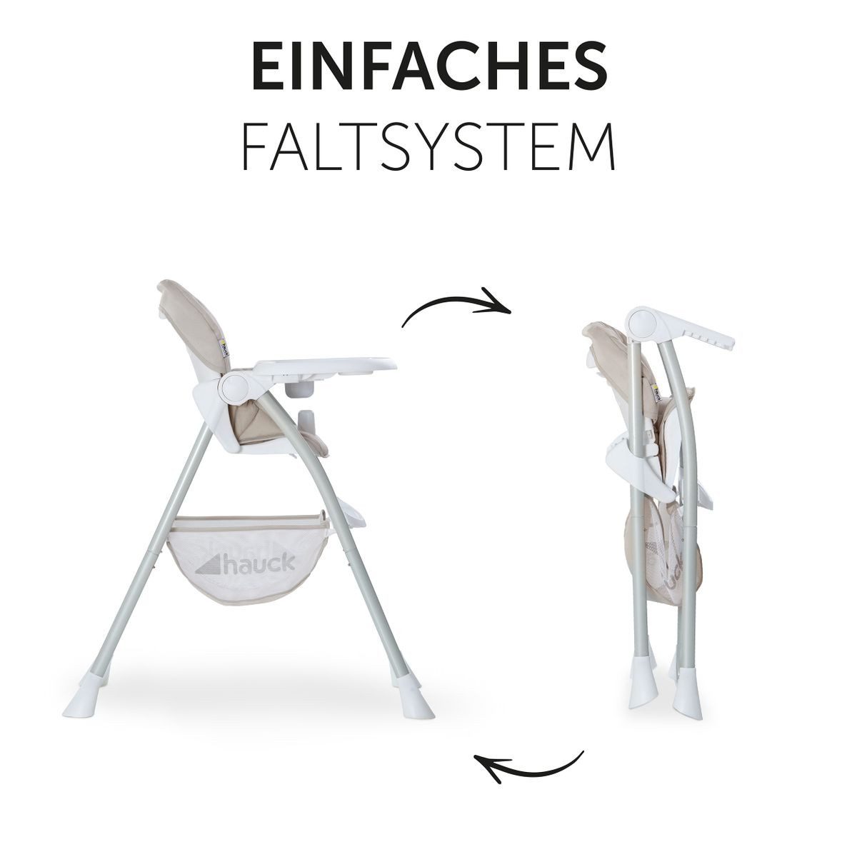 Hauck Hochstuhl Sit N Fold, beige, günstig online kaufen