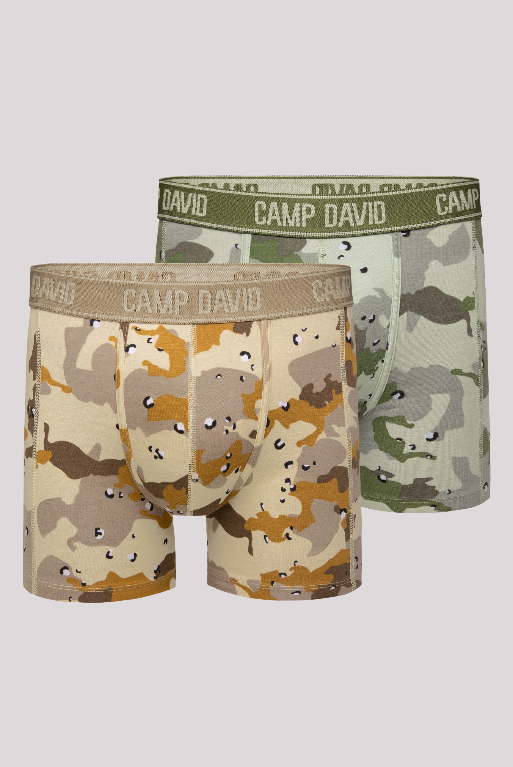 camp david Boxershorts Set: (2-St) mit All Over Print