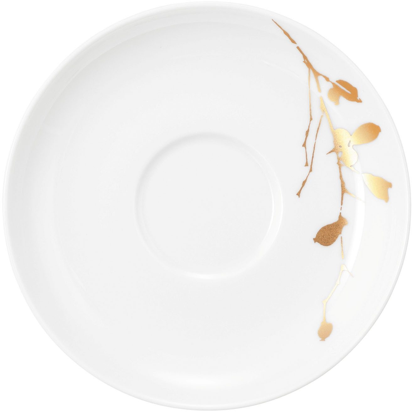 Seltmann Weiden Untertasse Liberty - Golden Rose Hip, (1 St), Teeuntertasse 13 cm