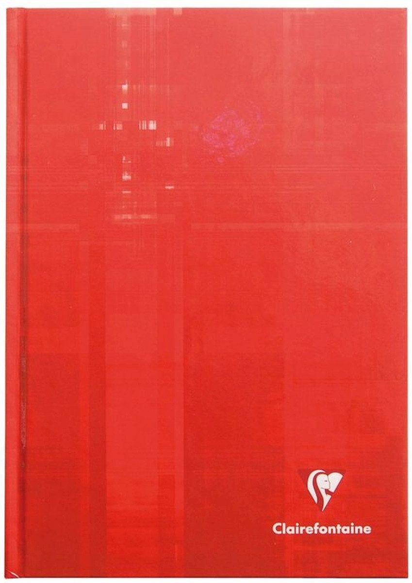 CLAIREFONTAINE Notizbuch Kladde A5 Hardcover 90g/qm 96 Blatt liniert farbig sortiert