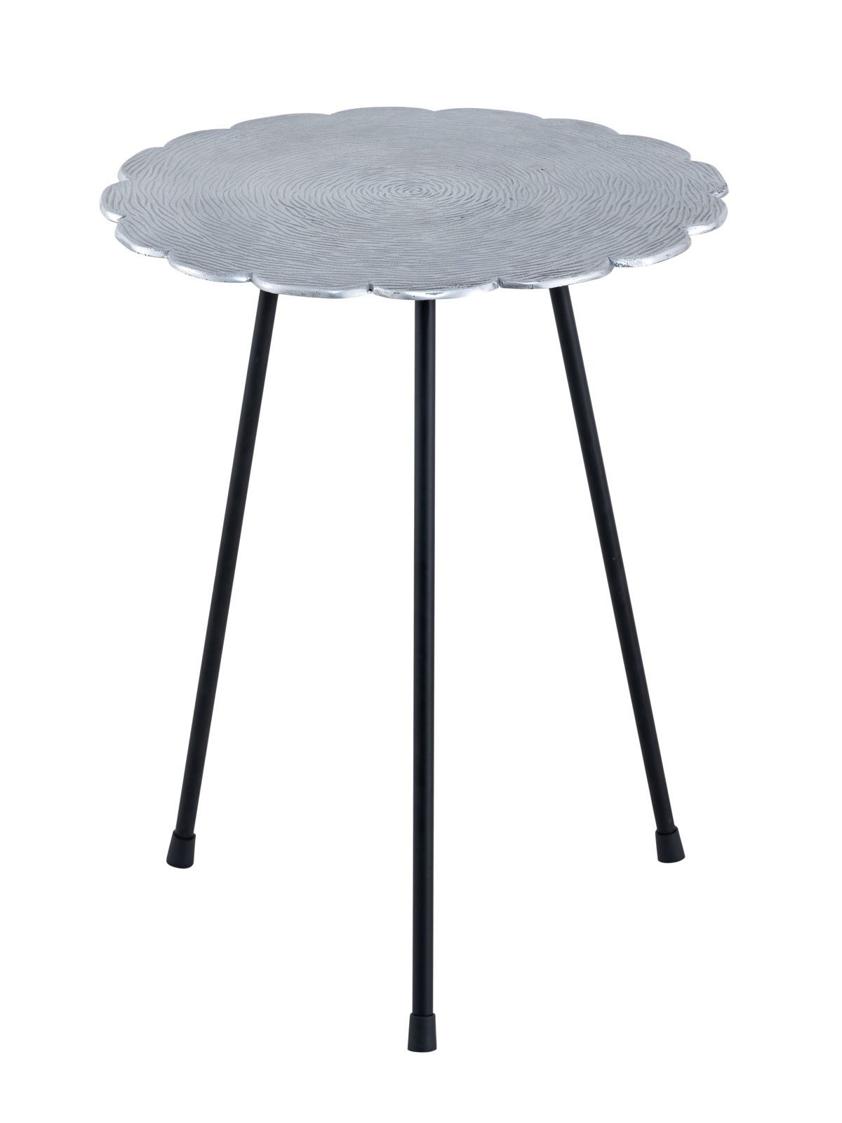 Amagohome Beistelltisch Beistelltisch Metall Dekotisch Hilton ø 35 x H 45 cm rund Aluminium mi