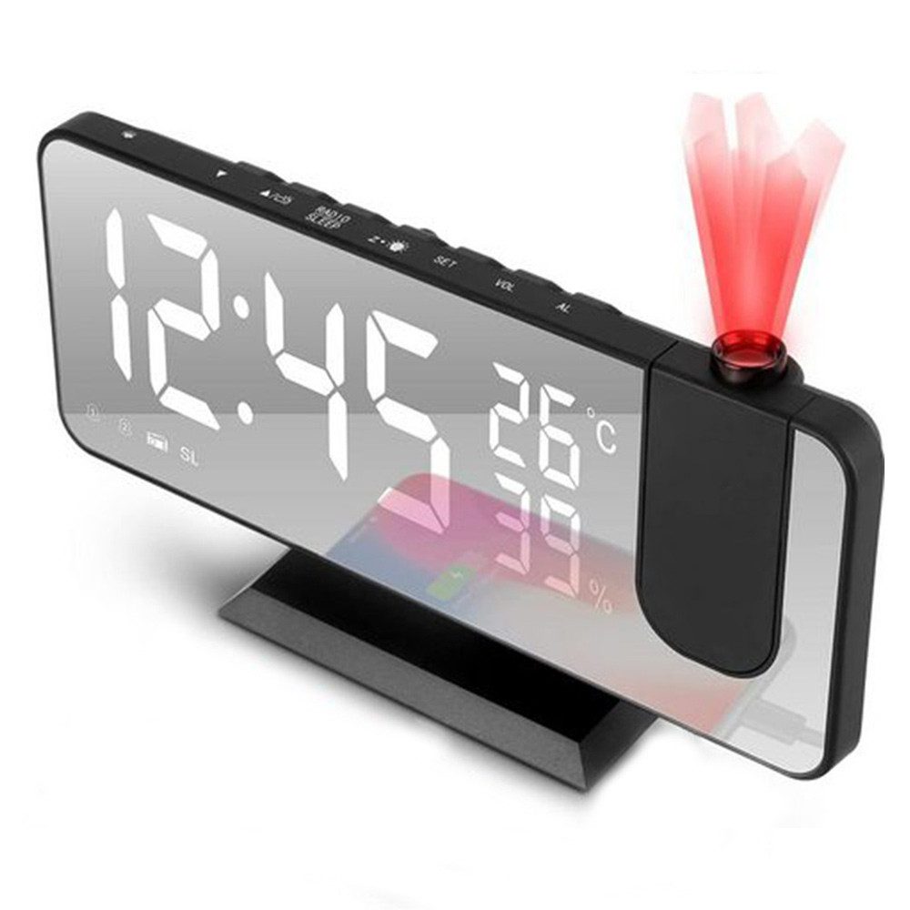 OKWISH Projektionswecker Digital Wecker Radiowecker Digitalwecker günstig online kaufen