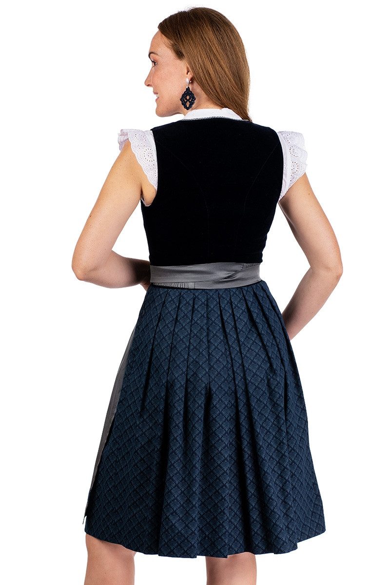 MarJo Dirndl Samt Dirndl 2tlg. - AMORBACH - nachtblau – Bild 5 von 5