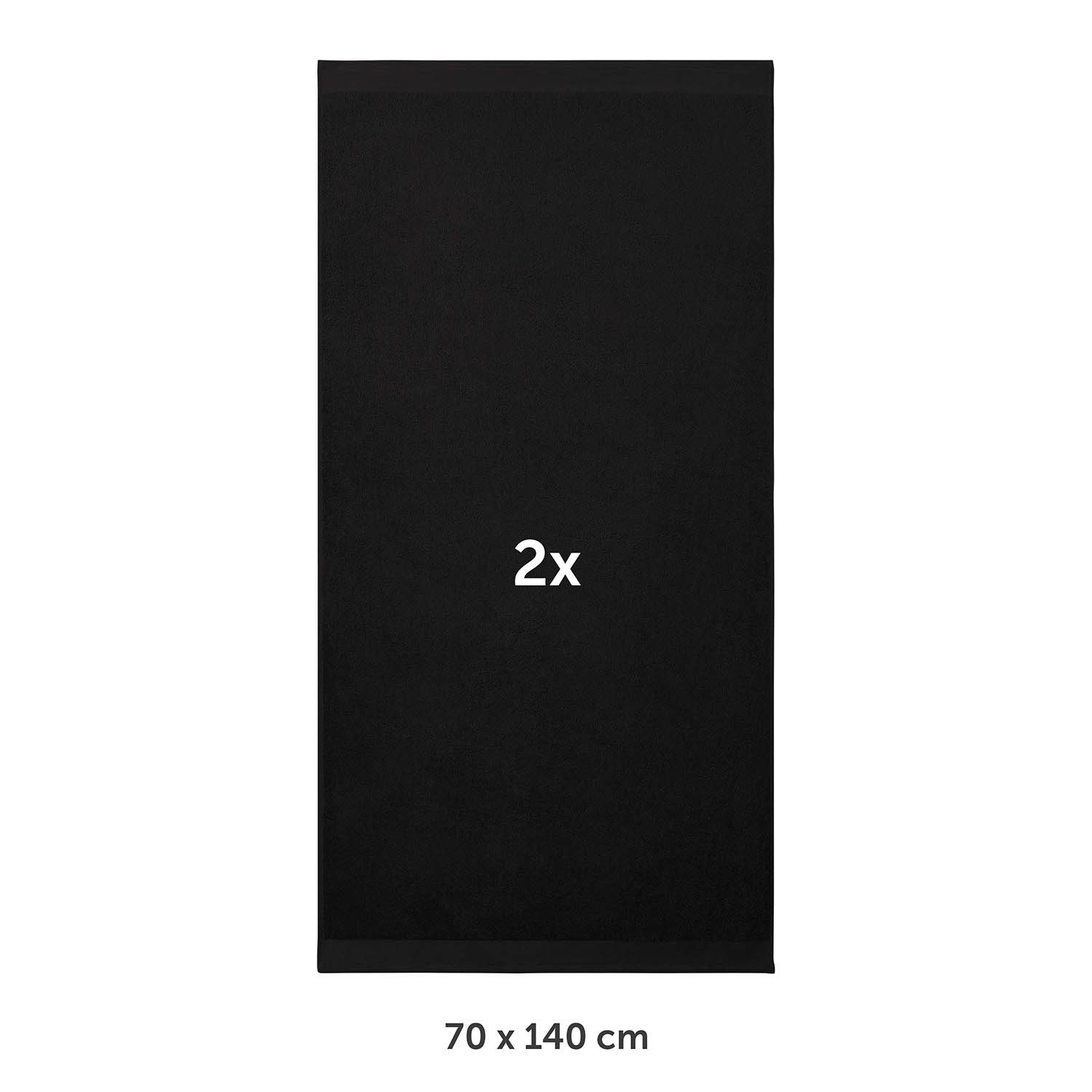 Blumtal Badetücher Premium Frottier Handtücher Set 2 teilig 100% Baumwolle, günstig online kaufen