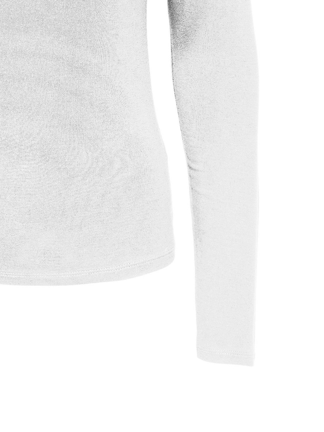 JACQUELINE de YONG T-Shirt Slim Fit Rundhals Elegant für Slim Fit Rundhals Langarm unifarben atmungsaktiv Basic-Style
