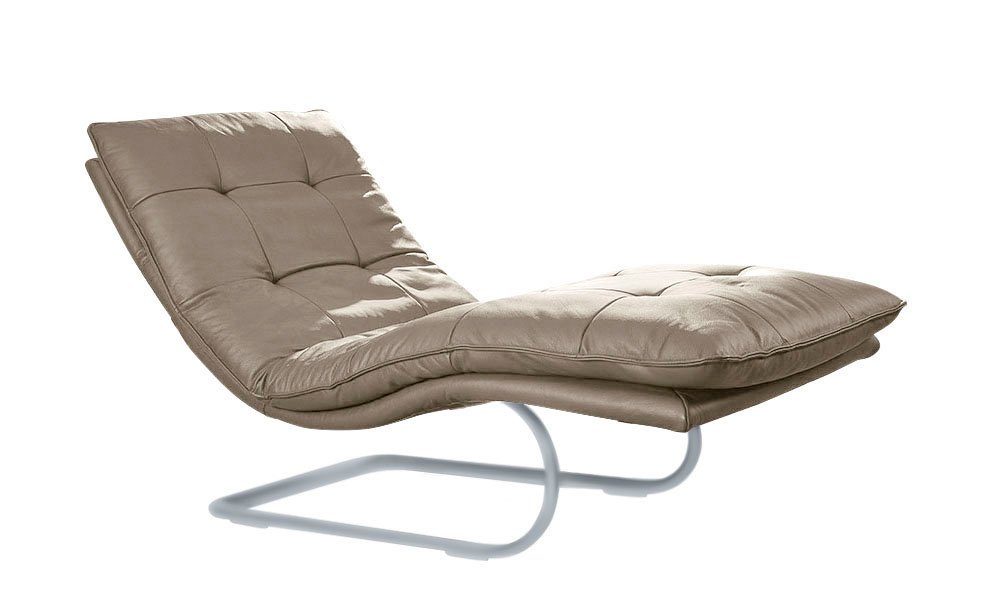 W.SCHILLIG Relaxliege daily dreams, in Waffelkissen-Optik, wahlweise mit Motor, silber matt, in 2 Breiten