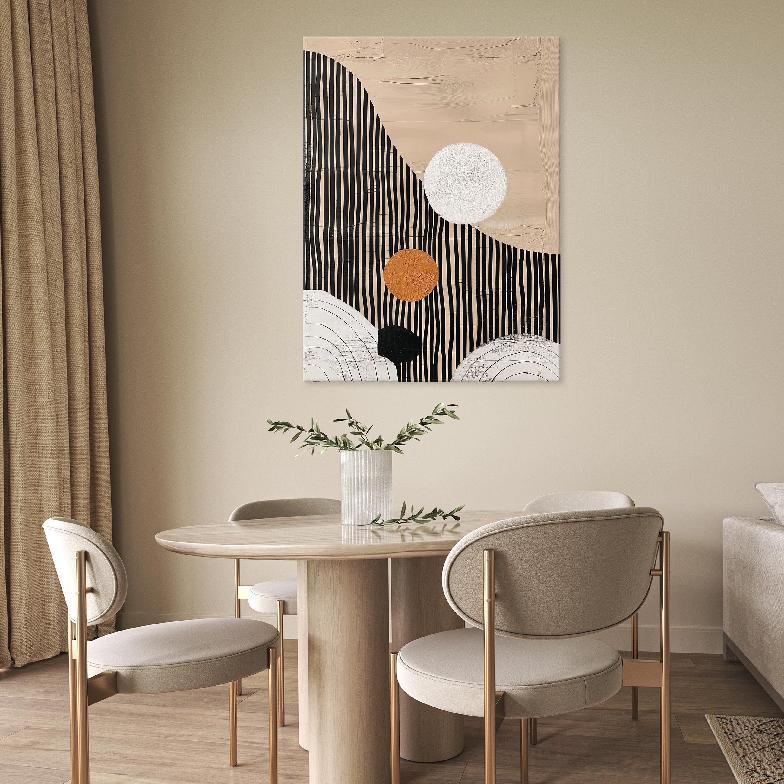 Wallarena Leinwandbild Abstrakt Boho Beige Wandbilder günstig online kaufen