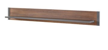 Furn.Design Wohnwand Auburn, (Schrankwand in Eiche Stirling und grau Matera, 4-St., 336 x 202 cm), Industrial Design