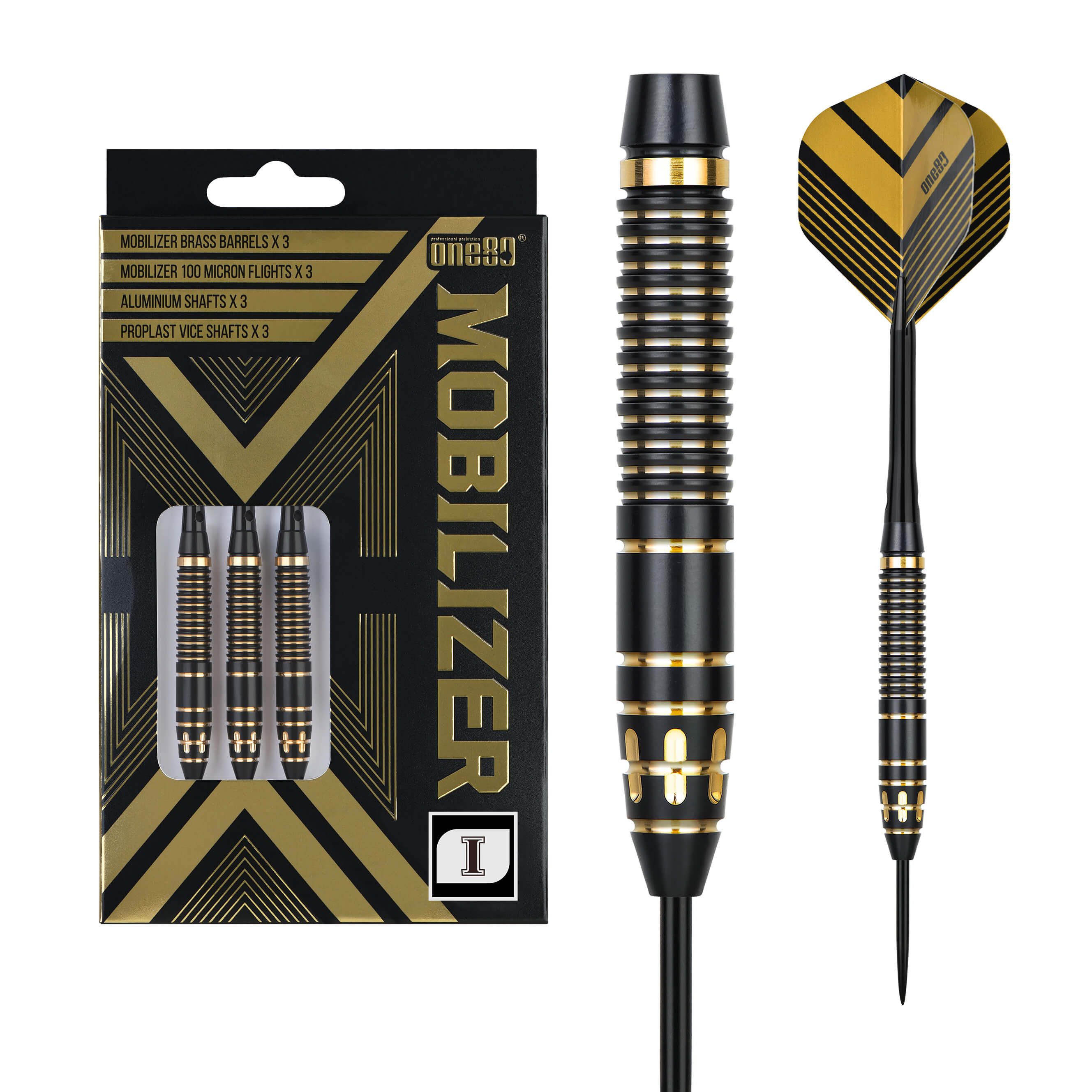 one80 Dartpfeil Mobilizer Typ 01 Brass Steel Tip 20g
