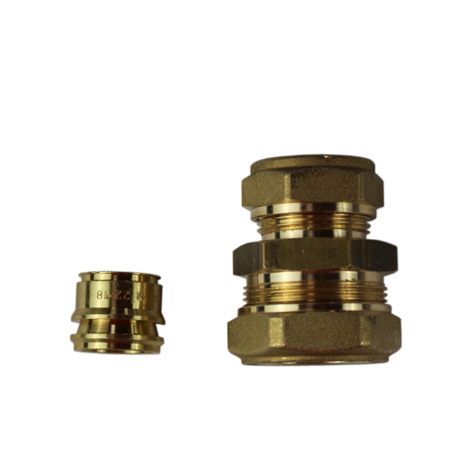 ganz24 Винты- und Дюбель-Set Klemmringverschraubung Messing DN20 x 18/22 Kupfer