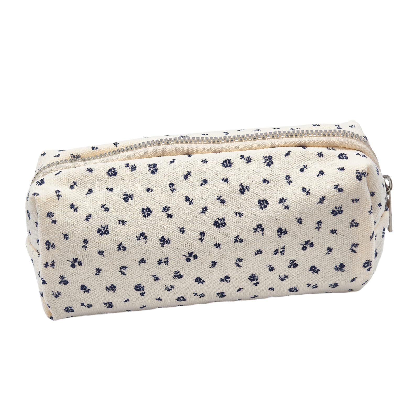 Agger Federmäppchen Federtasche mit Reißverschluss, Mäppchen mit Aesthetic Blumen, Kosmetiktasche und Geldtasche für Schule Büro