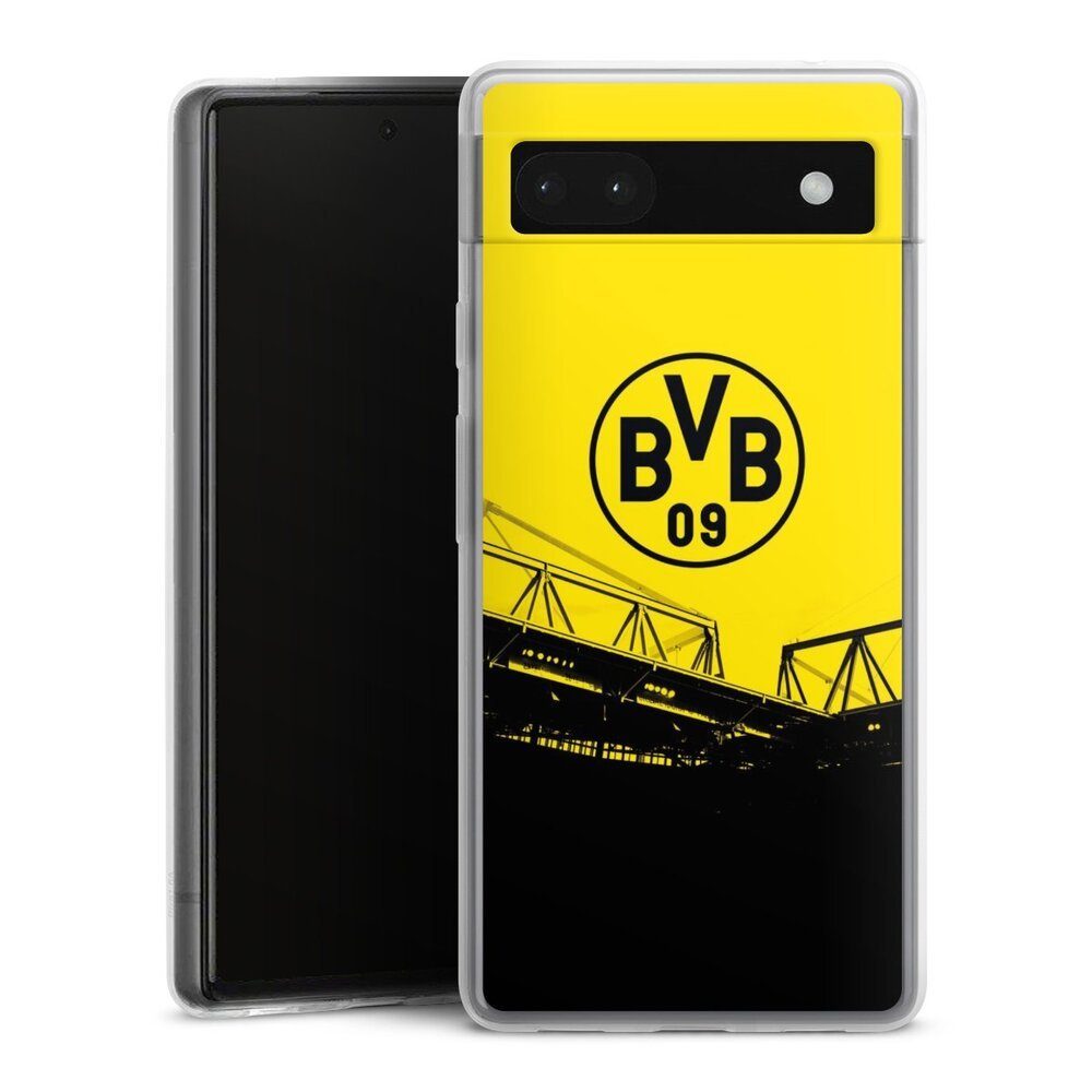 DeinDesign Handyhülle Borussia Dortmund BVB Fanartikel Stadion Schwarz-Gelb - BVB, Google Pixel 6a Slim Case Silikon Hülle Ultra Dünn Schutzhülle
