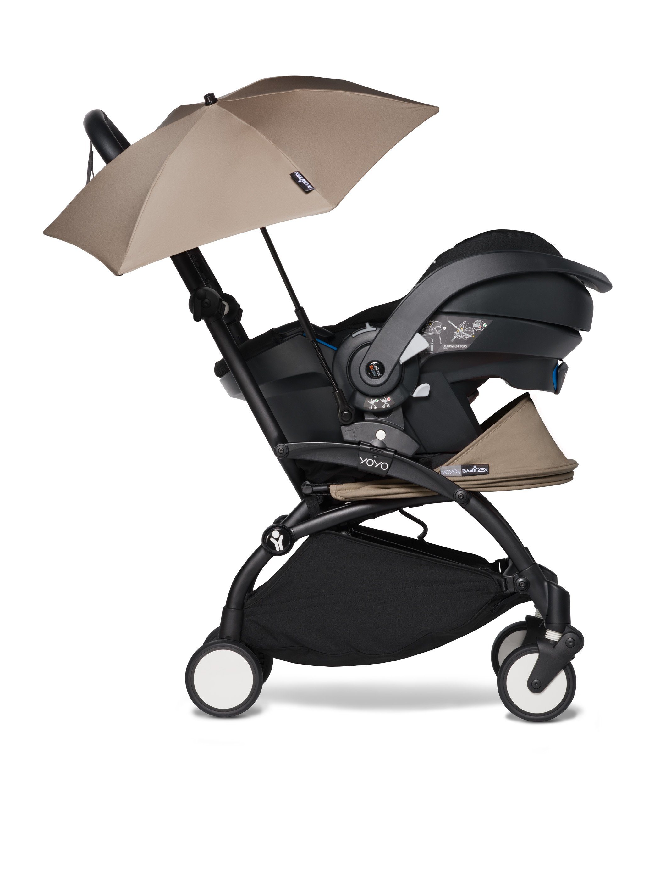 BABYZEN Kinderwagenschirm Sonnenschirm / Regenschirm Gestell das YOYO Taupe für