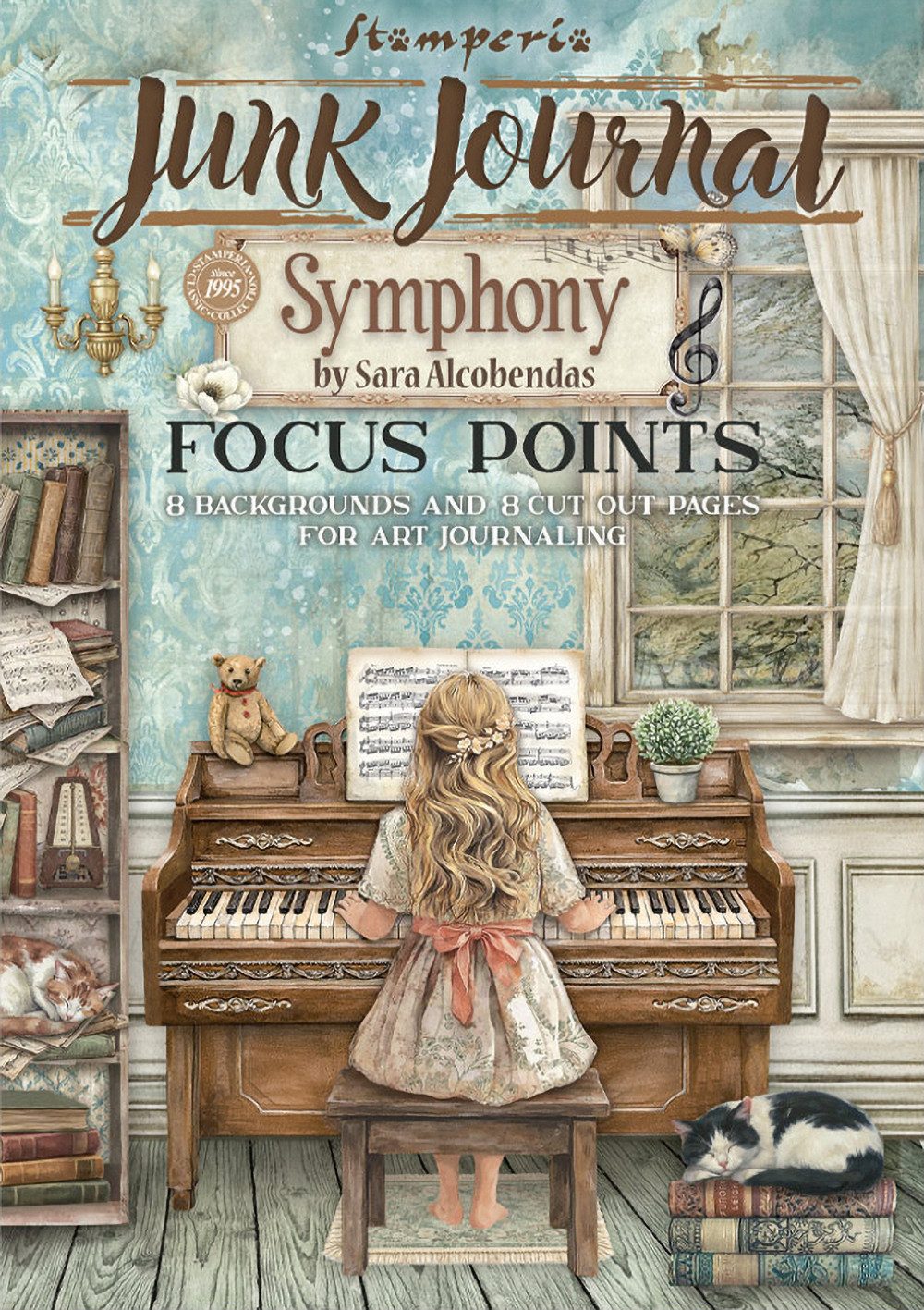 Stamperia Motivpapier unk Journal Focus Points Symphony, A5