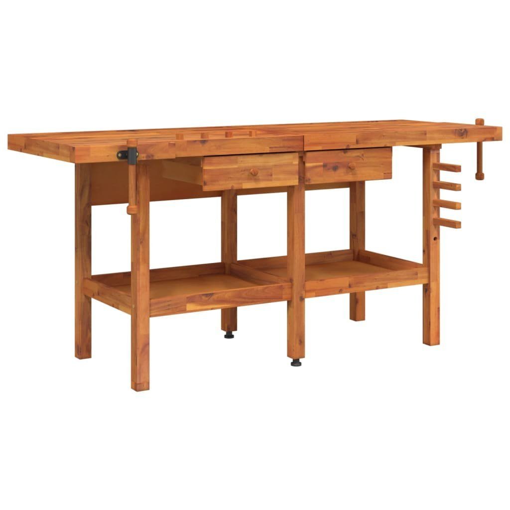 vidaXL Werkbank Werkbank mit Schubladen Schraubstöcken 192x62x83 cm nholz, (1-tlg)