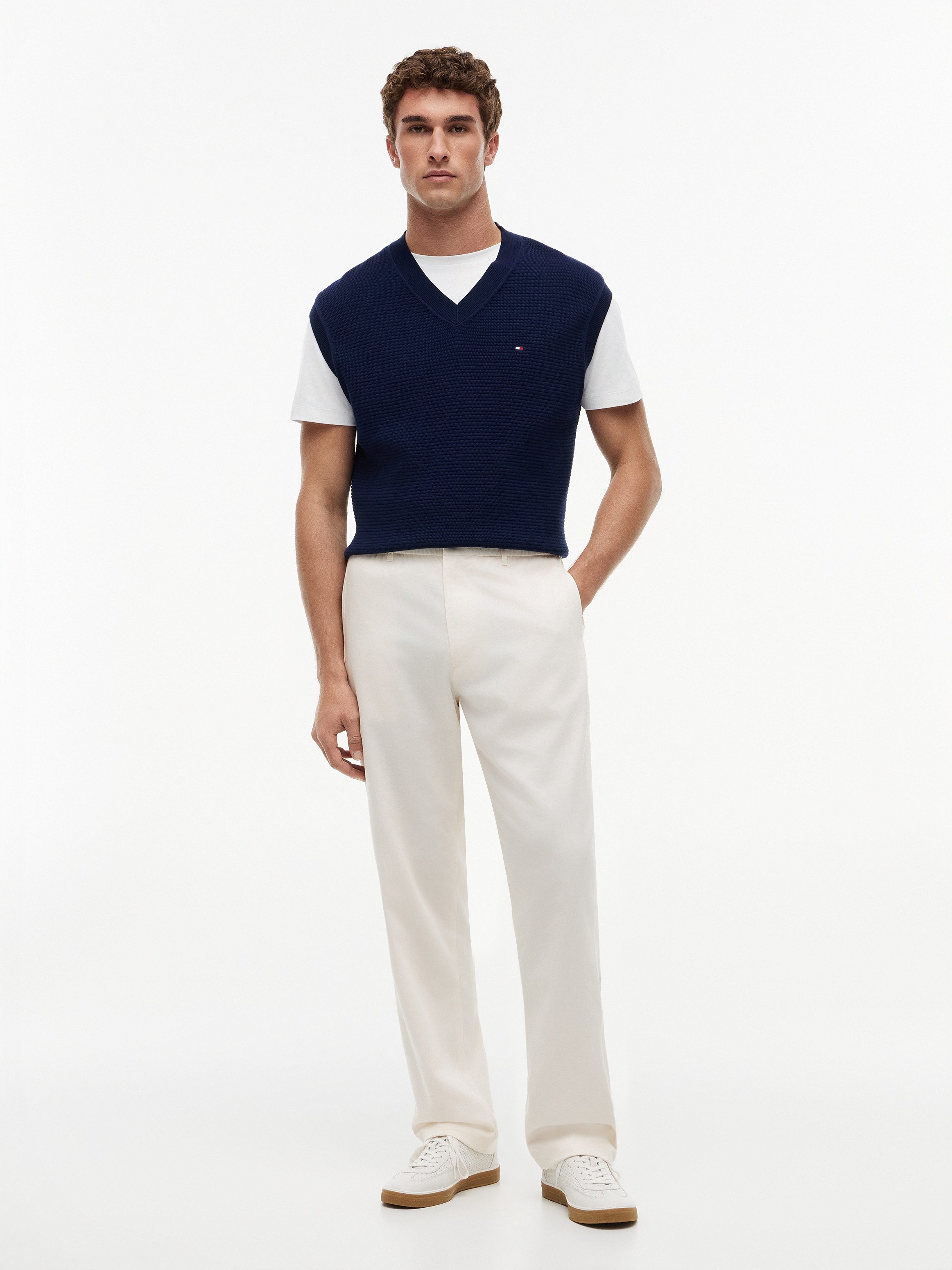 Tommy Hilfiger Chinohose DOVER 3/4 ELASTICATED TENCEL Regular Fit Stretch aus Twill – Bild 4 von 5
