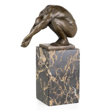 Moritz Skulptur Bronzefigur Akt Turmspringer Schwimmer, Figuren Statue Skulpturen Antik-Stil