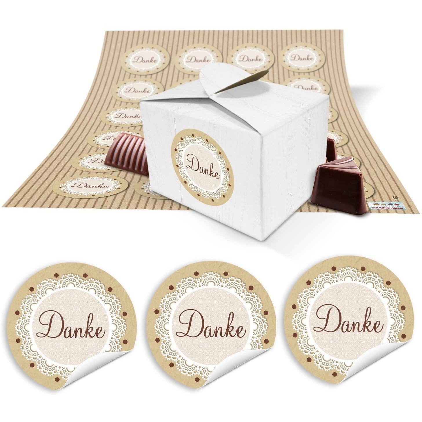 Logbuch-Verlag Geschenkbox 24 kleine weiße Geschenkboxen Geschenkverpackung Geschenkschachteln 8