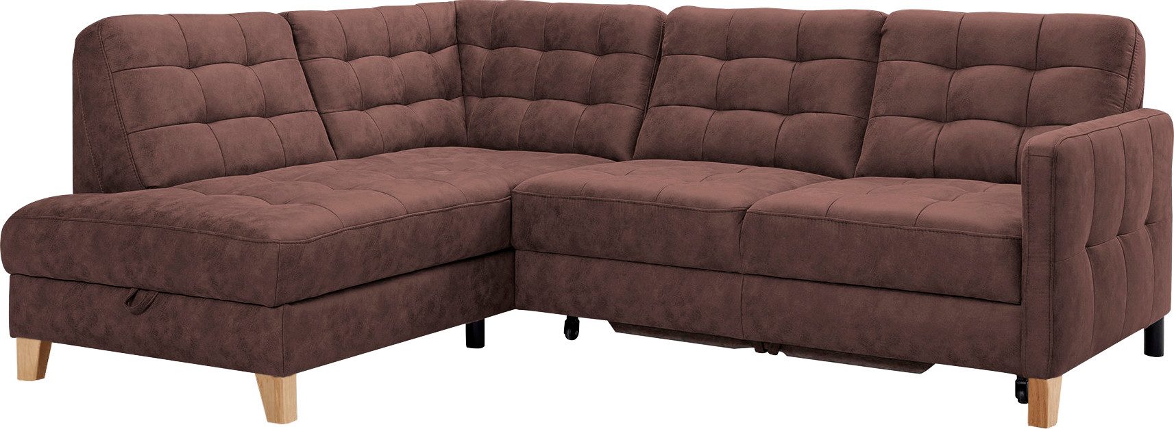 wahlweise und mit in - fashion vielen exxpo Ecksofa Bezugsqualitäten sofa Bettfunktion Bettkasten, Elio,